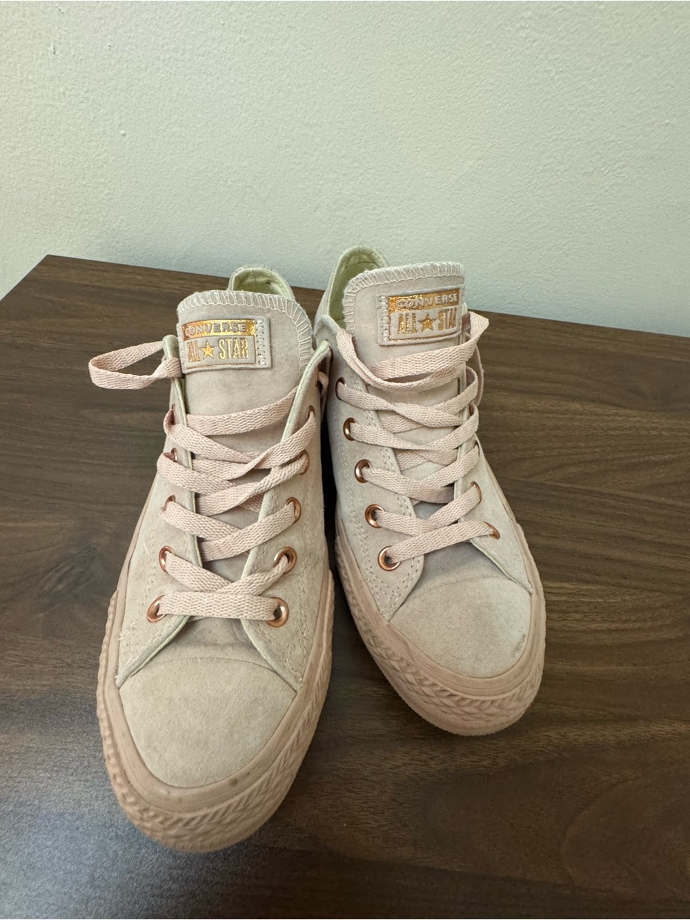 Converse Platform Sneakers - Light Pink with Rose Gold Accents